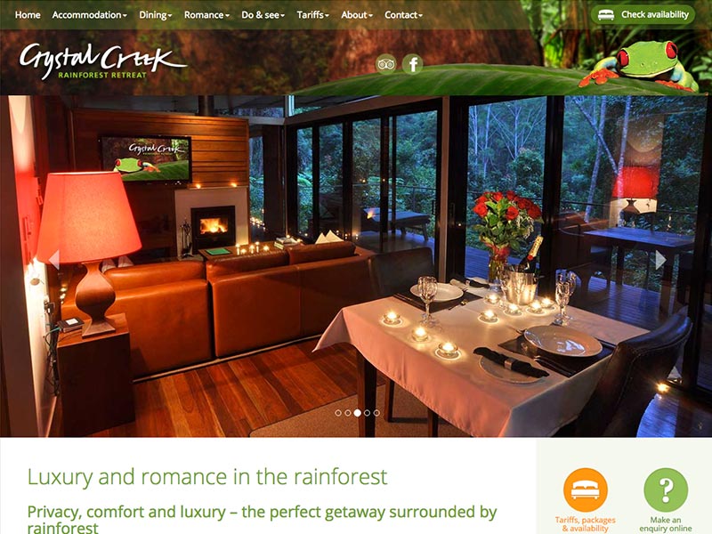 Go to the Crystal Creek Rainforest Retreat website