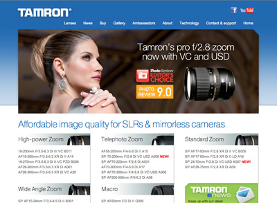 Go to tamron.com.au