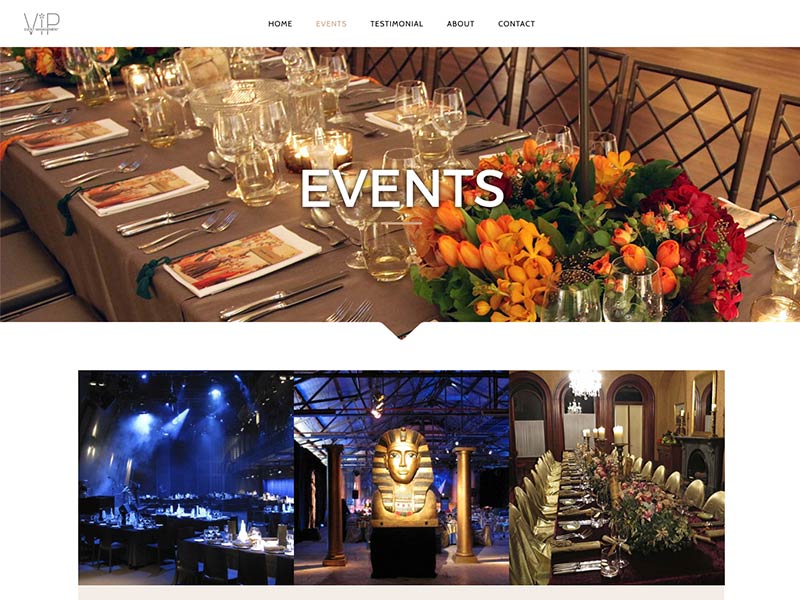 Go to the Valerie Percival VIP Events website